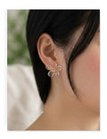 Transparent Floral Stud Earrings - DippedShop Wholesale - #1203