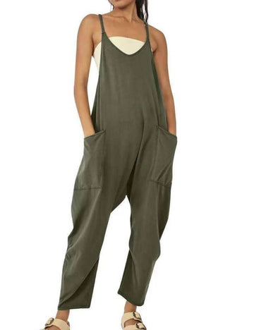 Loose Pocket Jumpsuit - DippedShop Wholesale - #8371