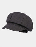 Vintage Denim Newsboy Cap Octagonal Baker Boy Hat MK2BW6W6HAT105