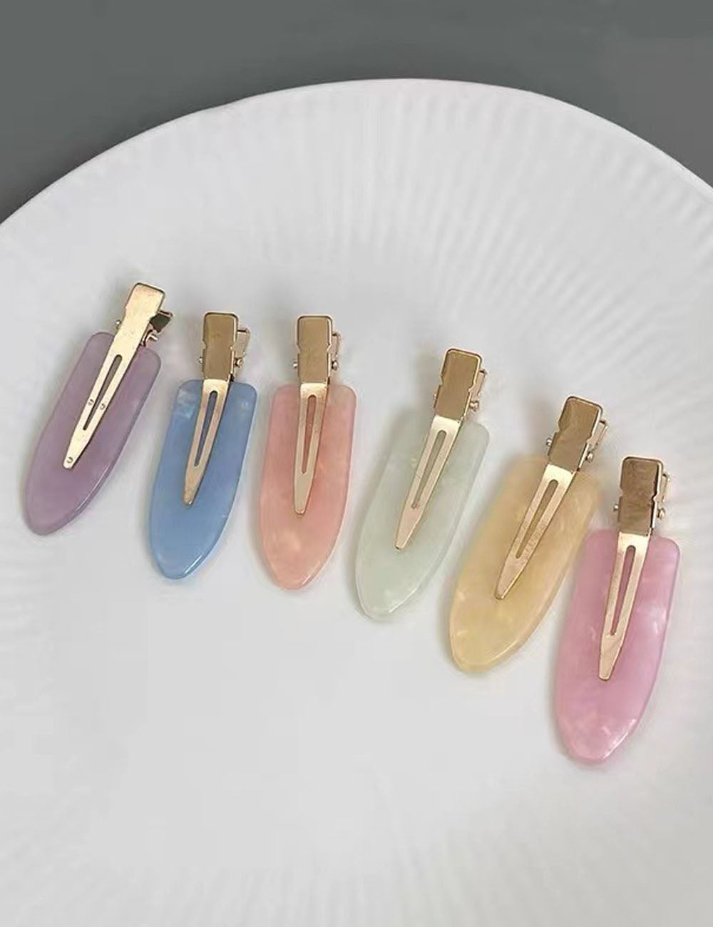 Iridescent Duckbill Hair Clip - DippedShop Wholesale - #8755