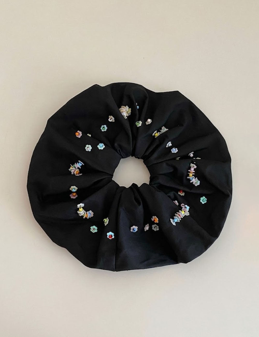 Beaded Flower Hair Scrunchie - DippedShop Wholesale - #6883