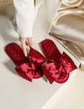Rhinestone Bow Slippers - DippedShop Wholesale - #3491