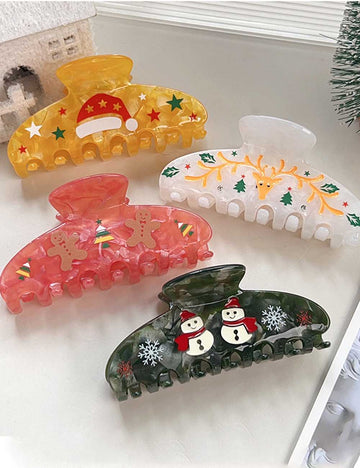 Creative Cartoon Christmas Cap Hair Claw DP25G617