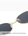 Retro Oval Frame Sunglasses - DippedShop Wholesale - #2115