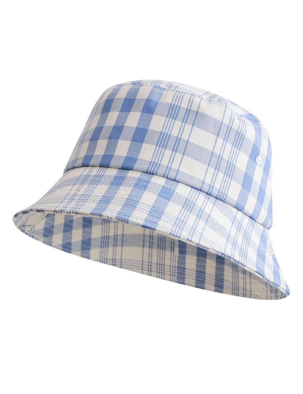 Simple Color Block Plaid Bucket Hat DP25E970