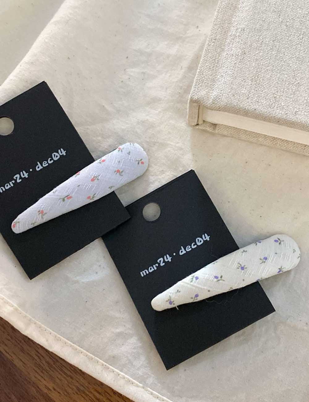 Cute Floral Print Geometric Hair Clips DP25F559