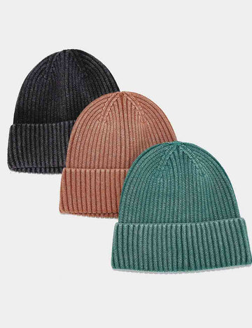 Vintage Washed Winter Thermal Knit Beanie DP25G735