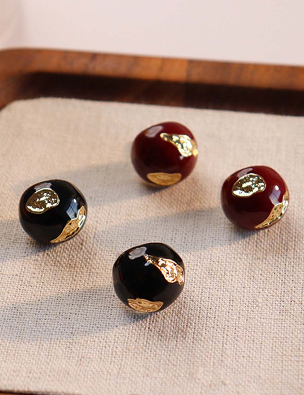 Trendy Round Enamel Drip Glaze Stud Earrings DP25E730