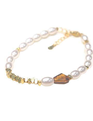 Pearl Natural Stone Bracelet - DippedShop Wholesale - #0003