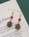 Vintage Ethnic Drop Earrings - DippedShop Wholesale - #9699