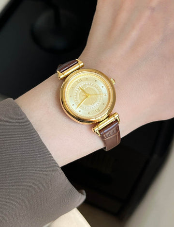Vintage Leather Quartz Watch - DippedShop Wholesale - #8387