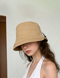 Minimalist Solid Color Foldable Bucket Hat 8BK6HAT180L