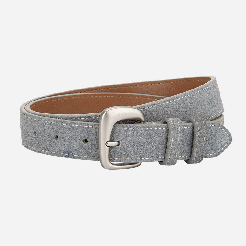 Fashion Irregular Metal Buckle Leather Belt MK2LEEP6W6JBT32