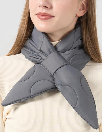 Winter Solid Color Thermal Triangle Scarf DP25H689
