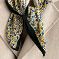 Floral Silk Square Scarf - DippedShop Wholesale - #0947