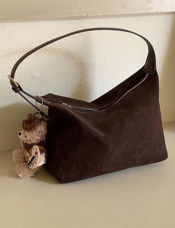 Vintage Suede Adjustable Shoulder Crossbody Bag DP25G630