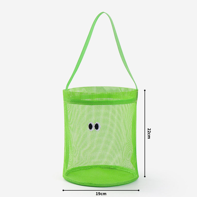 Cute Googly Eyes Mesh Beach Bucket Bag 8BW6BOB85T