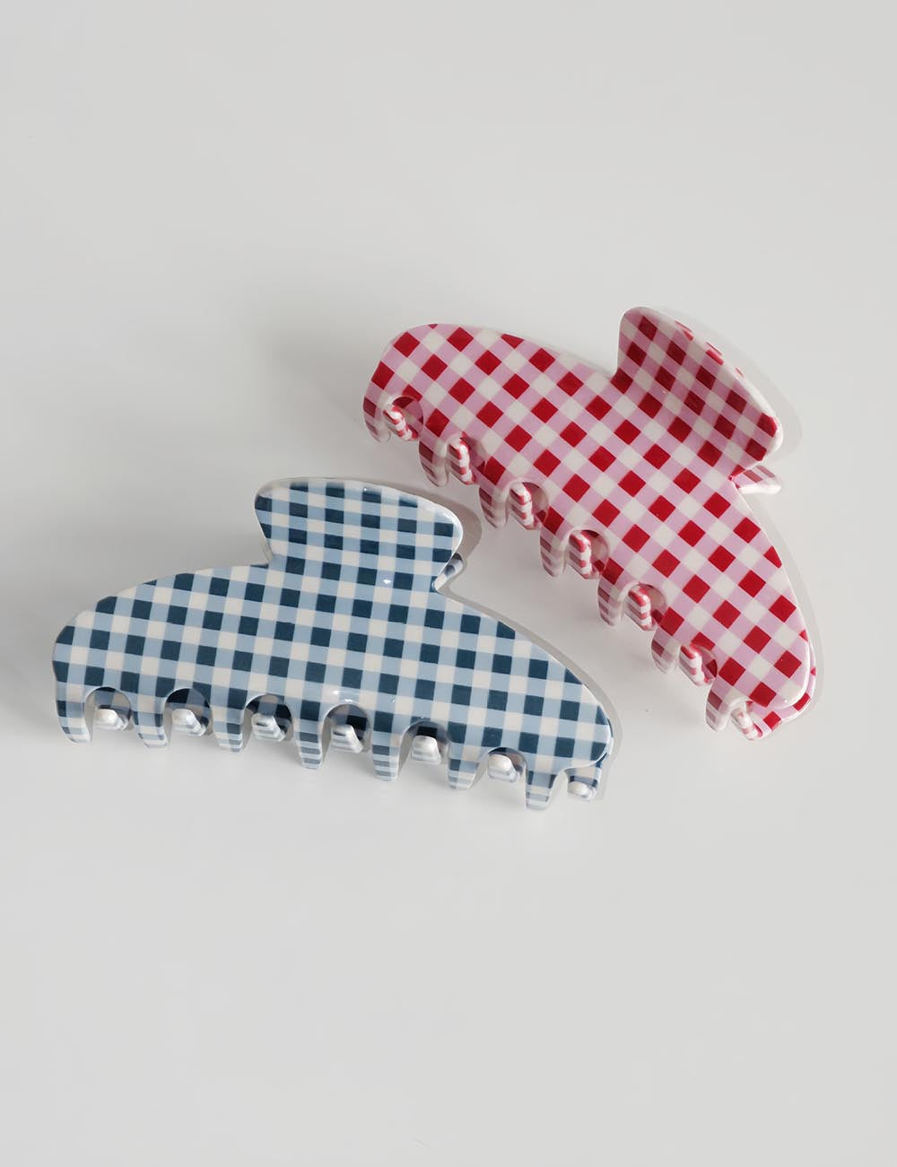 Simple Plaid Acetate Hair Claws DP25G410