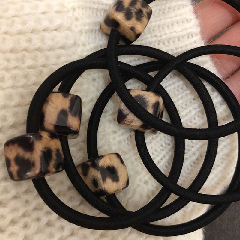 Leopard Print Hair Tie - DippedShop Wholesale - #1619