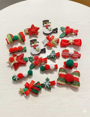 Cute Reindeer Christmas Theme Hair Clip DP25G612