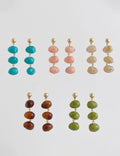 Resin Geometric Dangle Earrings - DippedShop Wholesale - #8467