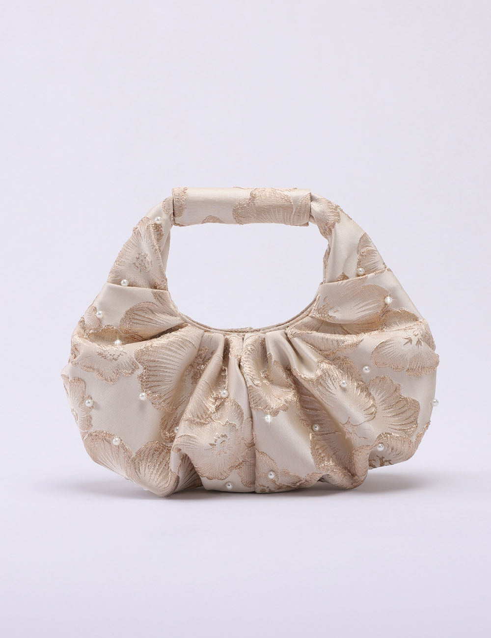 Vintage Pearl Ruched Handbag - DippedShop Wholesale - #8675
