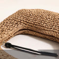 Straw Woven Crescent Handbag - DippedShop Wholesale - #4019