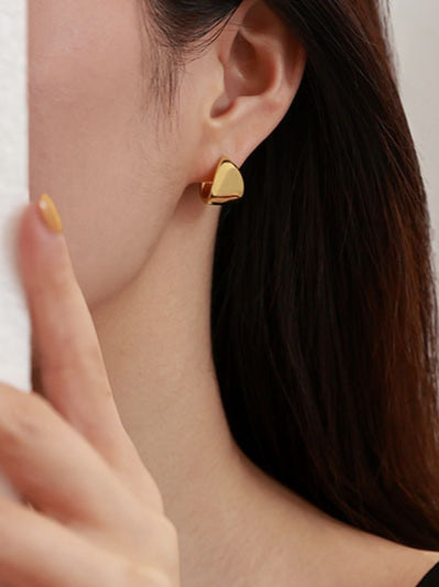 Vintage Simple Gold Earrings DPJE35