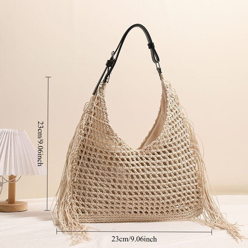 Tassel Hollow Out Beach Tote - DippedShop Wholesale - #6803