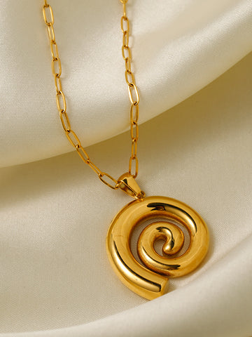 Threaded Circle Pendant Vintage DPJN0805