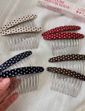 Acetate Polka Dot Fringe Comb - DippedShop Wholesale - #7171