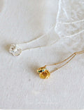 Gold Plated CZ Chain Necklace - DippedShop Wholesale - #3891