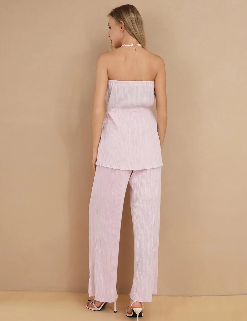 Flowy Strapless Top and Pants - DippedShop Wholesale - #7235