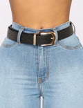 2PCS Minimalist Metal Buckle Waist Belts 2IW3339