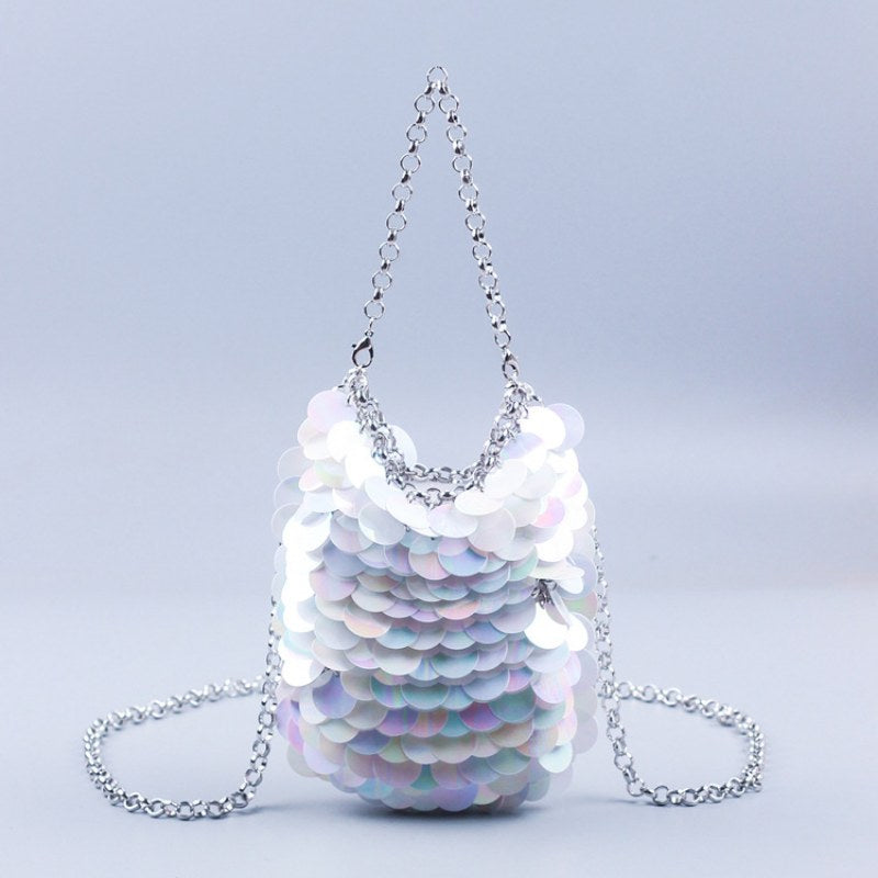 Glitter Sequin Bag Handmade Shoulder Bag DP25C676