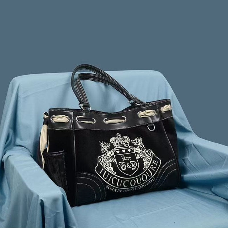 Retro Color Block Tote Bag - DippedShop Wholesale - #2915