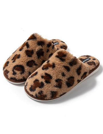 Leopard Plush Soft Warm Slippers DP25G480