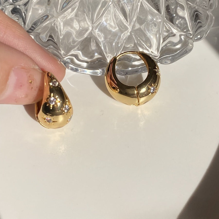 Elegant Gold Plated Sparking Z - DippedShop Wholesale - #9171