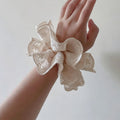 Lace Embroidery Hair Scrunchie - DippedShop Wholesale - #6435