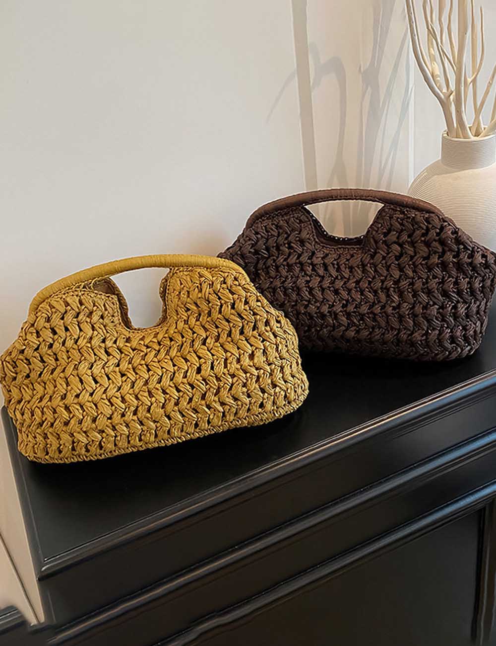 Trendy Handmade Woven Handbag Crossbody Bag 8BW6BBG335T