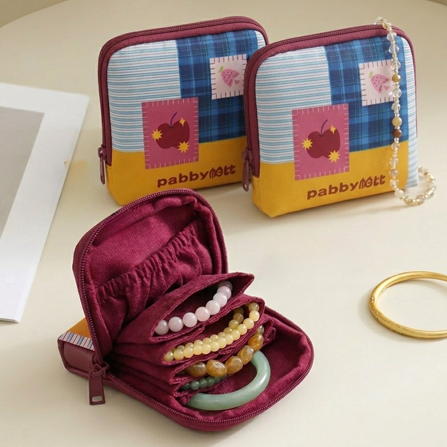 Stylish Dopamine Mini Jewelry Organizer Bag 8CW6BOB358L