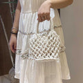 Hand-Woven Solid Handbag - DippedShop Wholesale - #1843