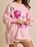 Sequins Lip Sweatshirt - DippedShop Wholesale - #7907