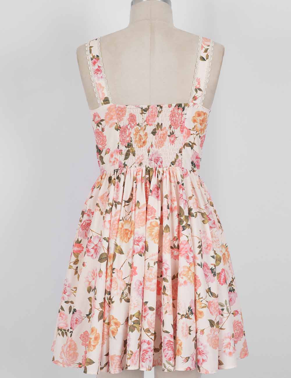 Floral Midi Corset Dress - DippedShop Wholesale - #8467