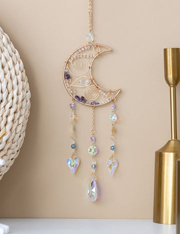 Moon Crystal Suncatcher - DippedShop Wholesale - #5331