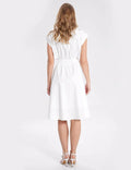 Lapel Sleeveless Tie Midi Dress - DippedShop Wholesale - #0931