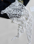 Elegant Lace Solid Color Triangle Hip Scarf MK2BW6W1SL01