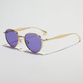 Metal Oval Frame Sunglasses - DippedShop Wholesale - #6387