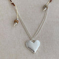 Heart Pendant Adjustable Necklace - DippedShop Wholesale - #7267