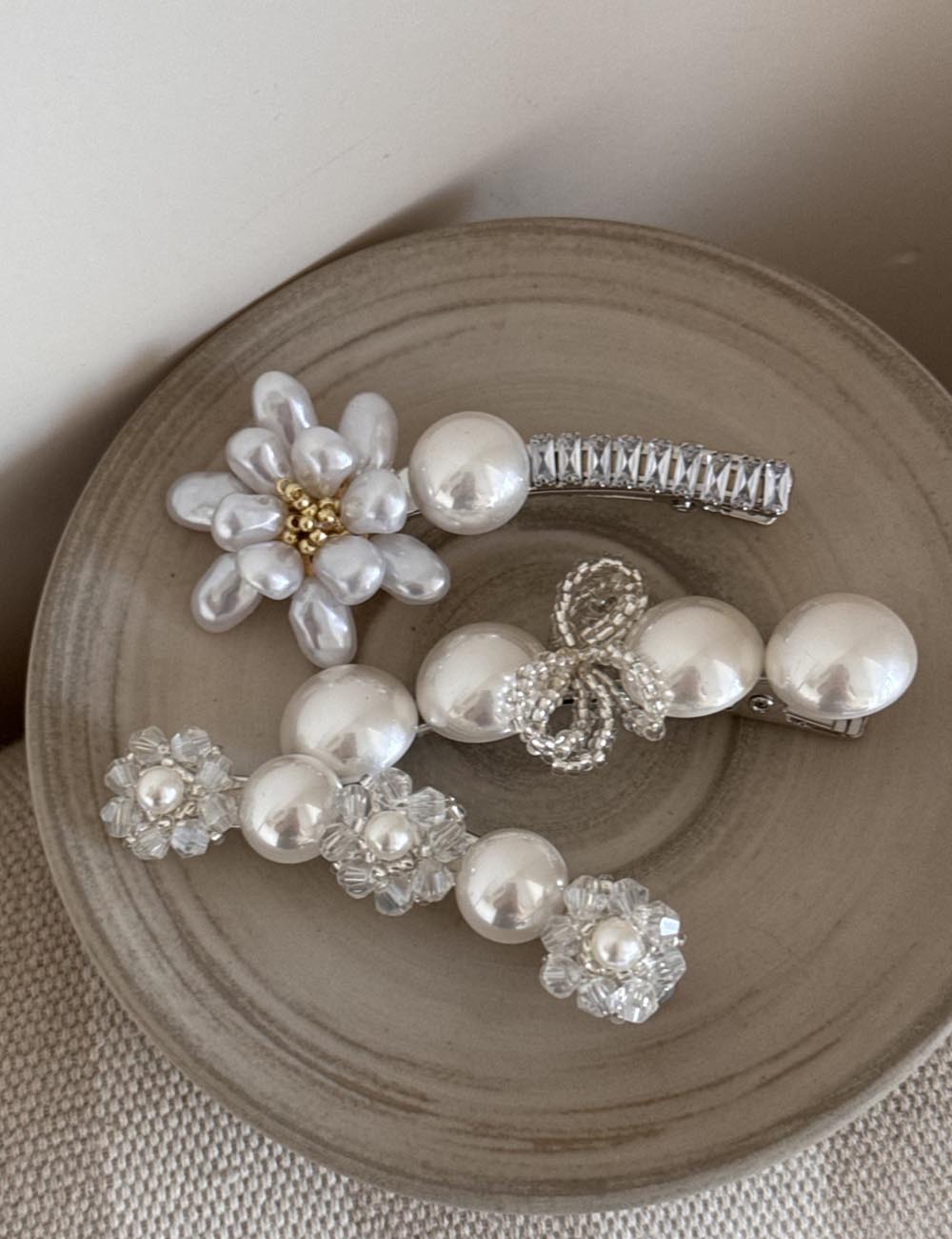 Vintage Pearl Flower Hair Clip DP25E889